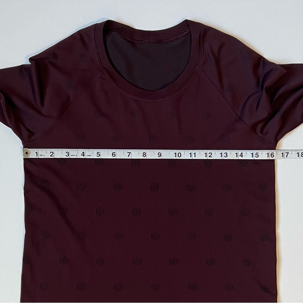 Lululemon Swiftly Tech Long Sleeve Shirt 2.0 Yogo Pop Cassis/Black 8/M Running - Picture 10 of 12